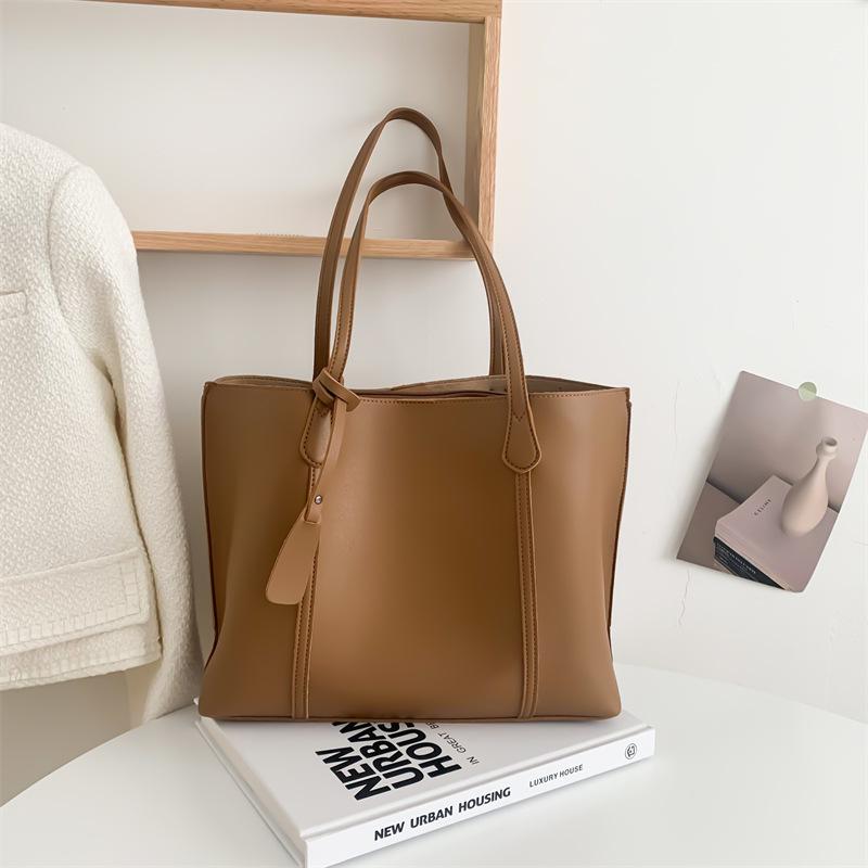 Korean-Style Women's Large Capacity Tote Bag - Fashionable and Casual Shoulder Handbag