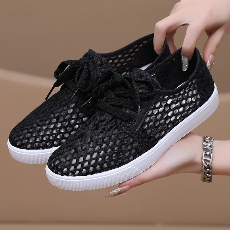 Mesh Shoes Women's Sandals Breathable Summer New Casual Sports Shoes Cloth Shoes Student Board Shoes Women's Shoes