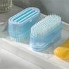 Soap Foaming Box Laundry Brush Two-in-one with Rollers Shoe Rubbing Brush Home Multi-functional Soap Draining and Storage Box
