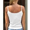 Women's Loose Casual Solid Color Waist Cinched Knitted Camisole Top  Knitted Camisole Top