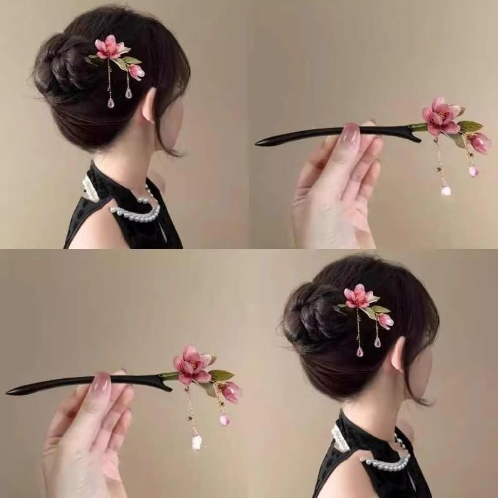 Lotus Flower Lotus Flower Hair Sticks Ancient Style Women's Hairpin Chinese Style Hairpin  Women