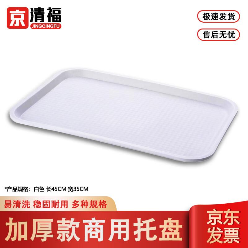 Jingqingfu PP Plastic Non-Slip Rectangular Serving Tray