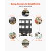 SucceBuy Pegboard Display Stand 17 X 13 In Tabletop Pegboard Display Stand with 15 Hooks for Retail Store and Jewelry Shop Black