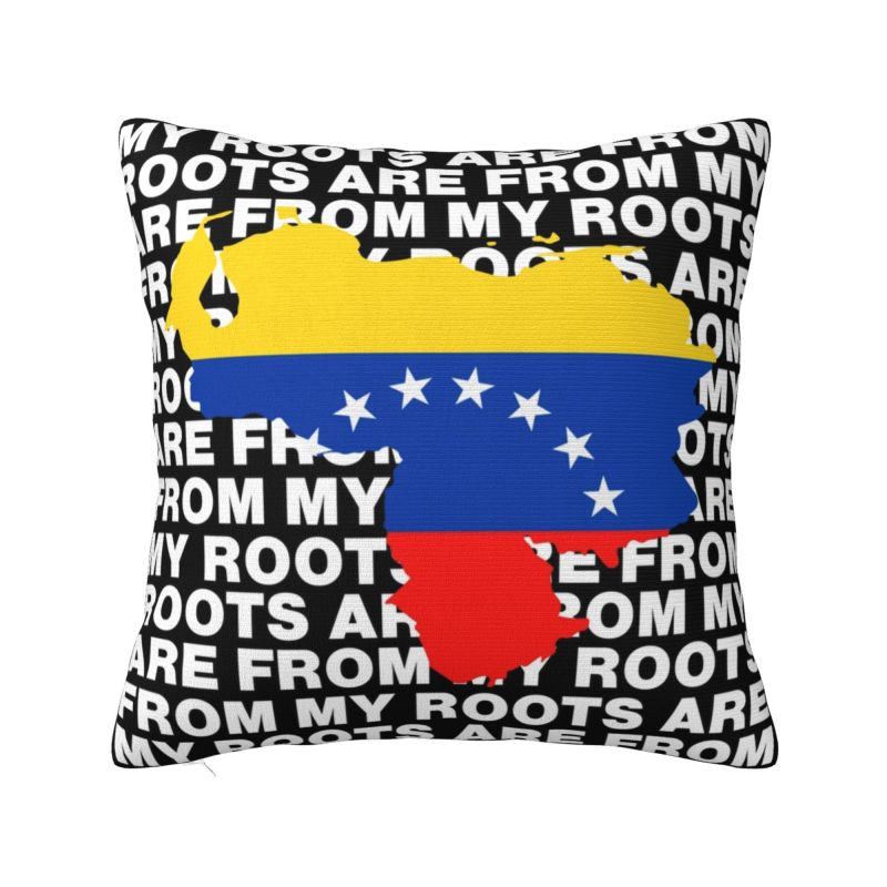 Venezuela Flag Ink Splatter Cushion Covers Bolivarian Republic of Venezuela Soft Luxury Pillow Case Home Decor
