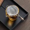 Tea Strainer Mesh Tea Infuser Filter Teapot Strainer with Ceramic Handle Fine Mesh Sieve Spice Strainer Tea Ceremony Accessories