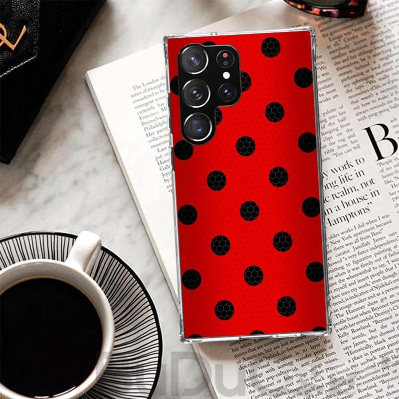 Insect Seven-Star ladybug Cover For Samsung Galaxy S8 S9 Plus S10 Lite Note 8 9 10 Pro 20 Ultra S7 Edge M11 M21 M32 M51 Print Co