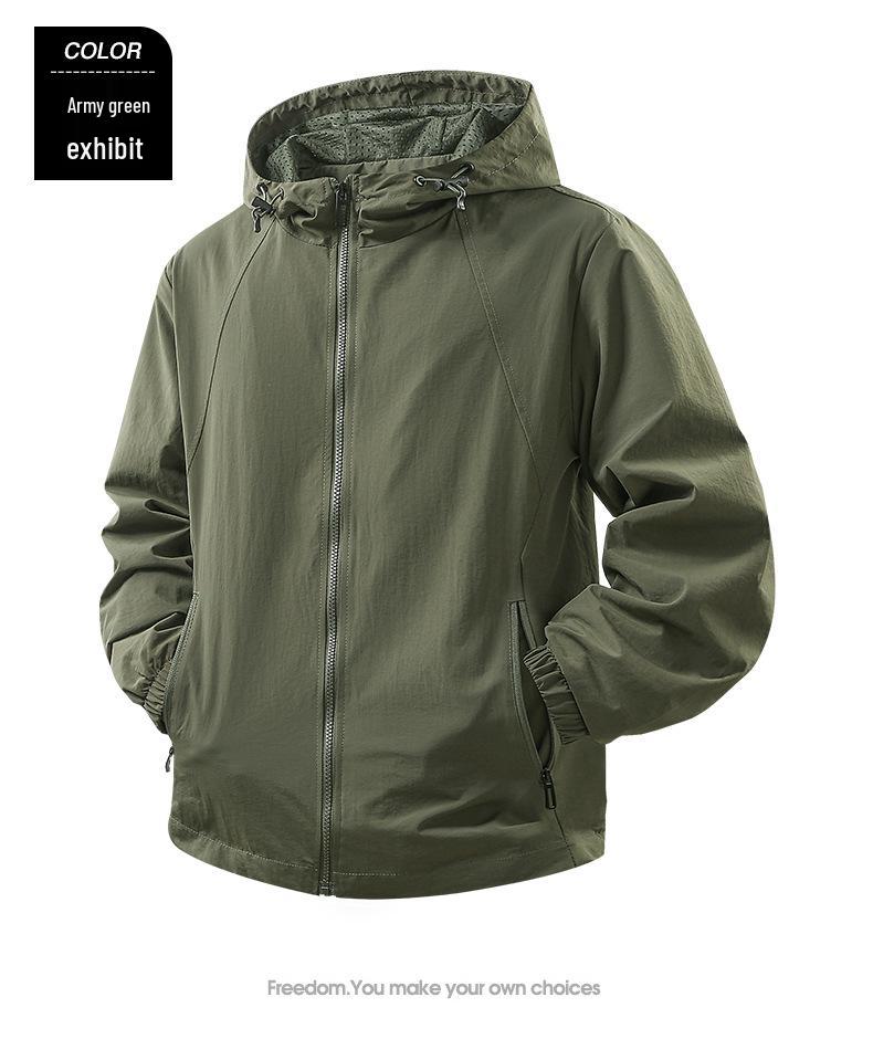 Men's 2025 High-Quality Hooded Jacket - Lightweight Spring/Autumn Casual Outerwear
