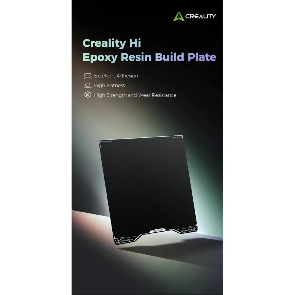 Creality Hi Epoxy Resin Build Plate High Strength Wear Resistance Flatness Hi Double Sided Black Textured PEI Printing Platform