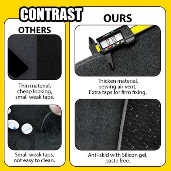 Dashboard Pad Cover Dash Mat Gray For 2002-2007 2008 Dodge Ram 1500 2500 3500 EV