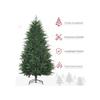 HOMCOM Sapin De Noël, Sapin Artificiel, Aspect Réaliste, Montage Rapide, Plastique, Vert, 114 X 114 X 180 Cm