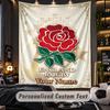 TapestryEngland Rugby Custom Name Text Personalized Wall Hanging Tapestry Home Wall Decor