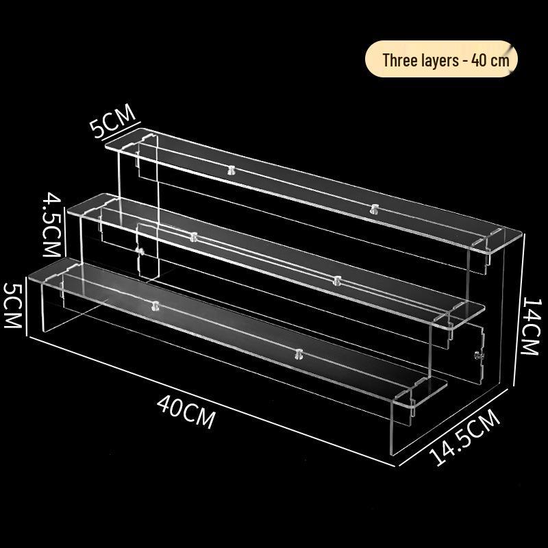Transparent Multilayer Acrylic Display Stand for Figurines and Dolls