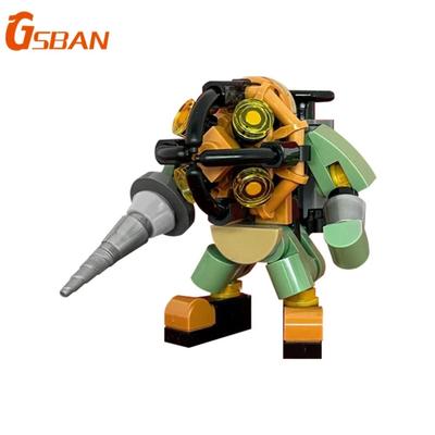 GSBAN MOC Game Mech Big Daddy Robots Mech 76PCS Bricks Building Blocks Toys for Children Educational Toy Boys Gift