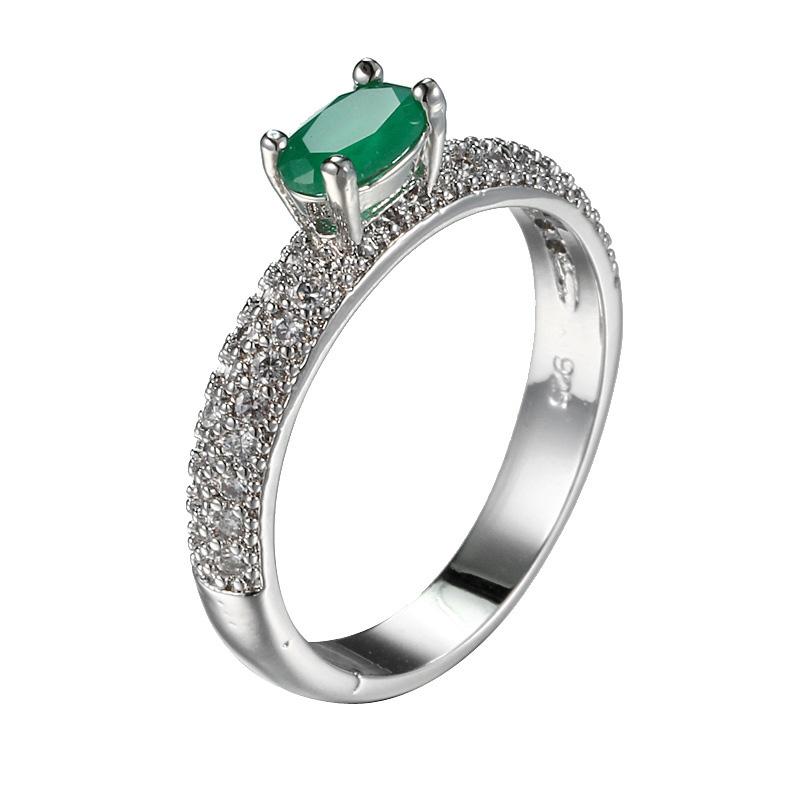 

Weddings/bride Red Large CZ Stone Jewelry 925 Sterling Plata Rings Charming Lady Nice Party Ring Size 7-9 Anillos Mujer 6