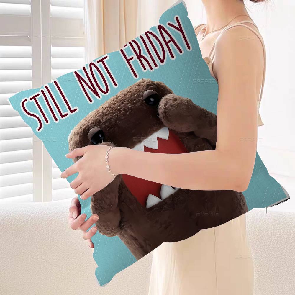 Cute Domo Kun Personalized Pillow Dust Cover Bedroom Kids Party Decoration Pillowcase Birthday Children Gift