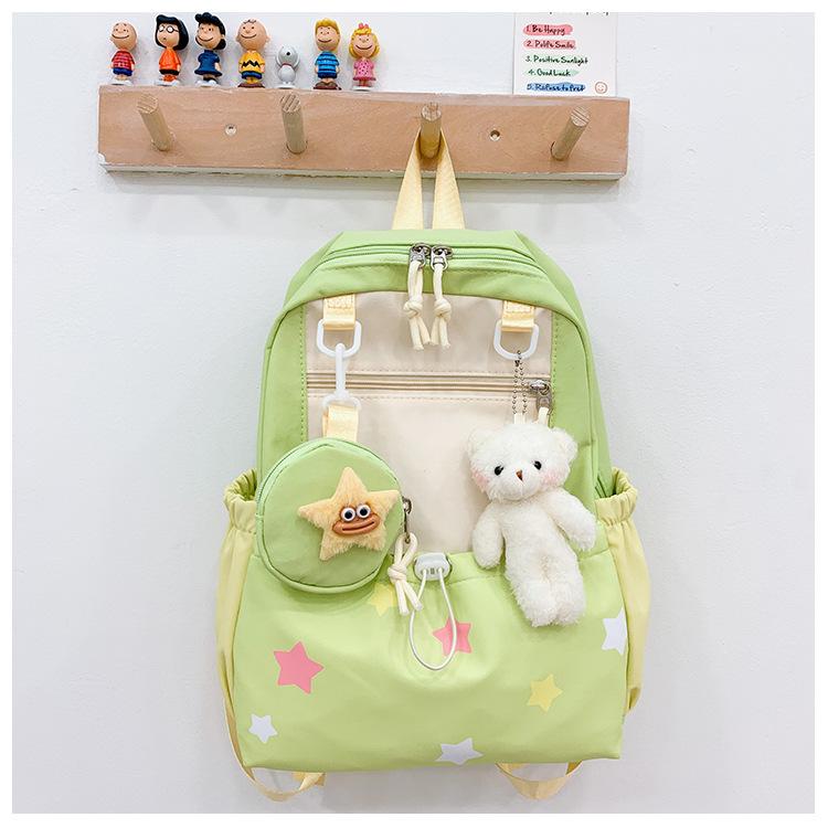 School Bag Fashionable Foreign Air Bag Male and Female Treasure Cute Cartoon School Bag Casual Trend Snacks Shoulder Back