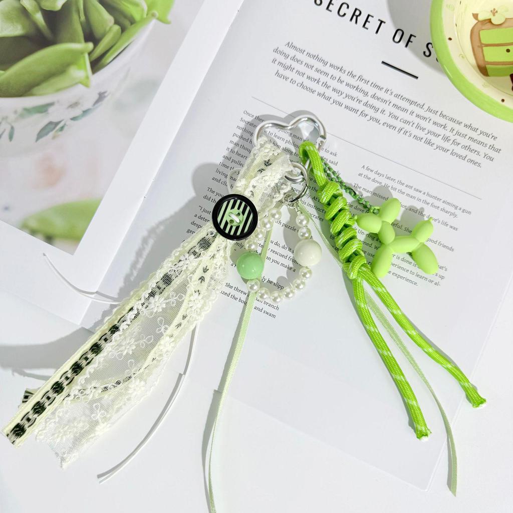 Miu Series Green Pendant Toy: DIY Cloth Doll Blind Box Accessories