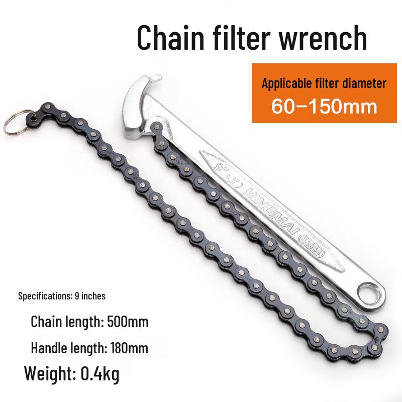 Non-slip Oil and Water Filter Wrench Tool