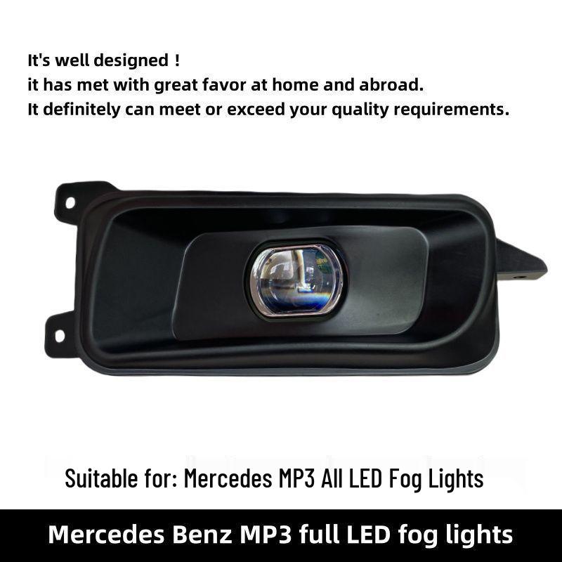 Adjustable LED Fog Light for Mercedes MP3 - Yellow/White Lens and High Brightness High Brightness LED Fog Light [Yellow] - Pair