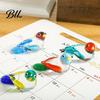 Miniature Bird Sculpture Hand Blown Glass Figurine Mini Decorative Animal Statue Desktop Decor Collectible Ornament for Home Office Table
