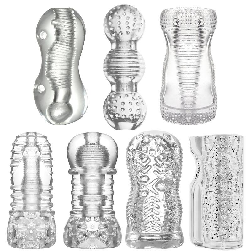 13cm Transparent Vaginal Sex Toy for Men 18 Plus Male Masturbator Realistic Vagina Real Pussy Penis Enlargement Exerciser Erotic