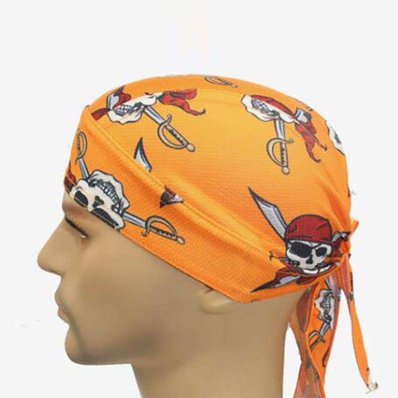 Radfahren Totenkopf Piratenkappe Hut Bandana Kopfwickel Atmungsaktive Helmfutter Schweißabweisend UV Sport Stirnband Schal für Männer und Frauen