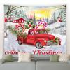 Christmas Snowman Christmas Tree Decoration Printed Tapestry Home Living Room Bedroom Room Wall Decoration Tapestry