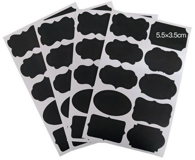 Erasable Self-Adhesive Frosted Blackboard Label for Glass Bottles