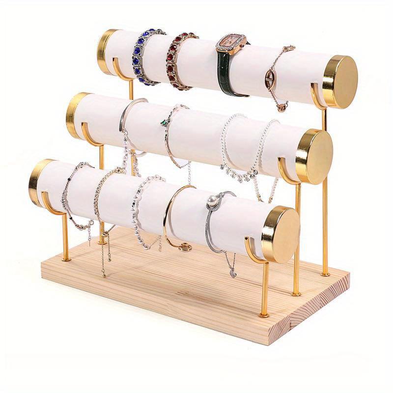 Jewelry Rack Wooden Bracelet Holder For Women & Men Ideal Choice For Gifts Display Bracelet Rack Watch Storage Rack