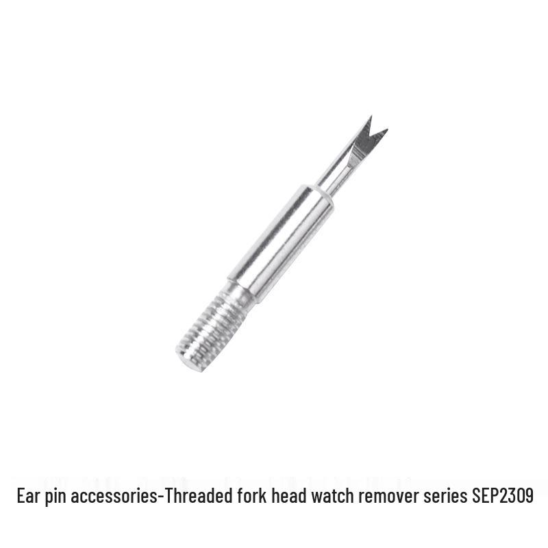 Celokovová sada nářadí pro opravu a údržbu hodinek se stupnicí a nástrojem na pružné stěžejky pro demontáž řemínku a kolíčků na uši.