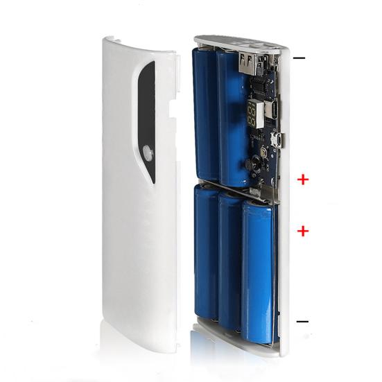 Phone Power Bank Interface 5-section 18650 Welding-free Type-C/Micro Mobile Battery Charger Box Phone
