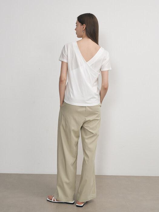 NEBELEVERYWEAR Double Side Silket Cotton Tee_White