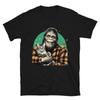Bigfoot and Cat Adorable Sasquatch and Cat Funny Short-Sleeve Unisex T-Shirt Unisex T-Shirt