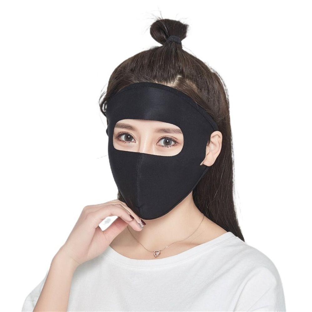 Outdoor Face Shield Face Gini Mask Anti-UV Driving Face Cover Ice Silk Sunscreen Mask  Outdoor