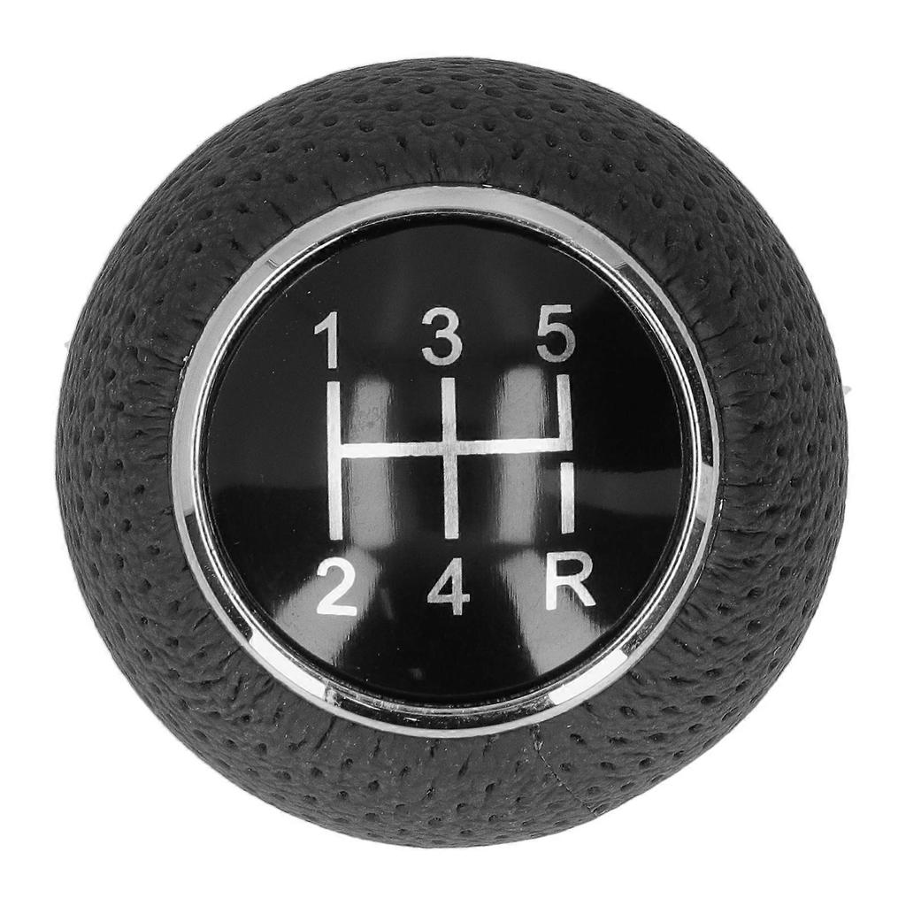 5 Speed Gear Shift Knob Genuine Leather Shifter Stick with Adapter Screw Hex Wrench Universal