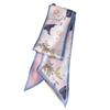 New Luxury Narrow Short Woman's Twill Silk Scarf For Cloth Hair Strip Silk Ribbon Small Neck Scarves Bag Handle Scarf Ladies Tie