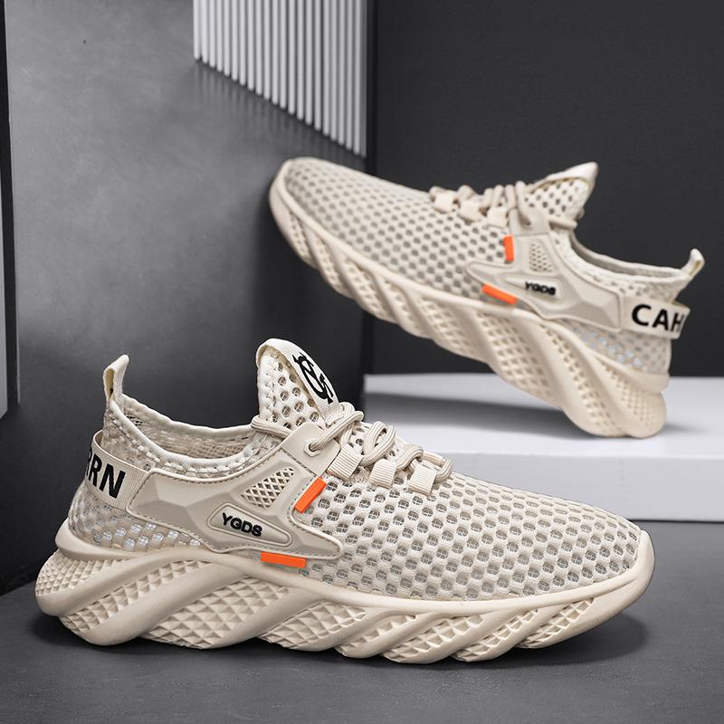 Neue Mode Herren Frühling und Sommer Low Top Bequeme Schuhe Atmungsaktive Freizeitsneaker