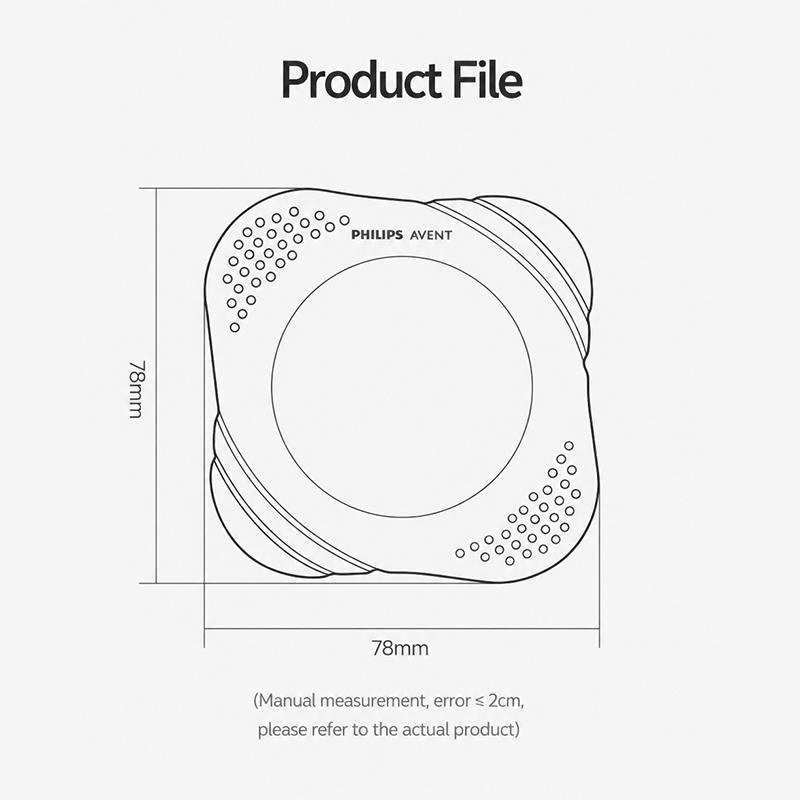 Philips Avent Babyring Silikon-Beißring (Zwei Farben: Bernsteigelb / Hellblau)
