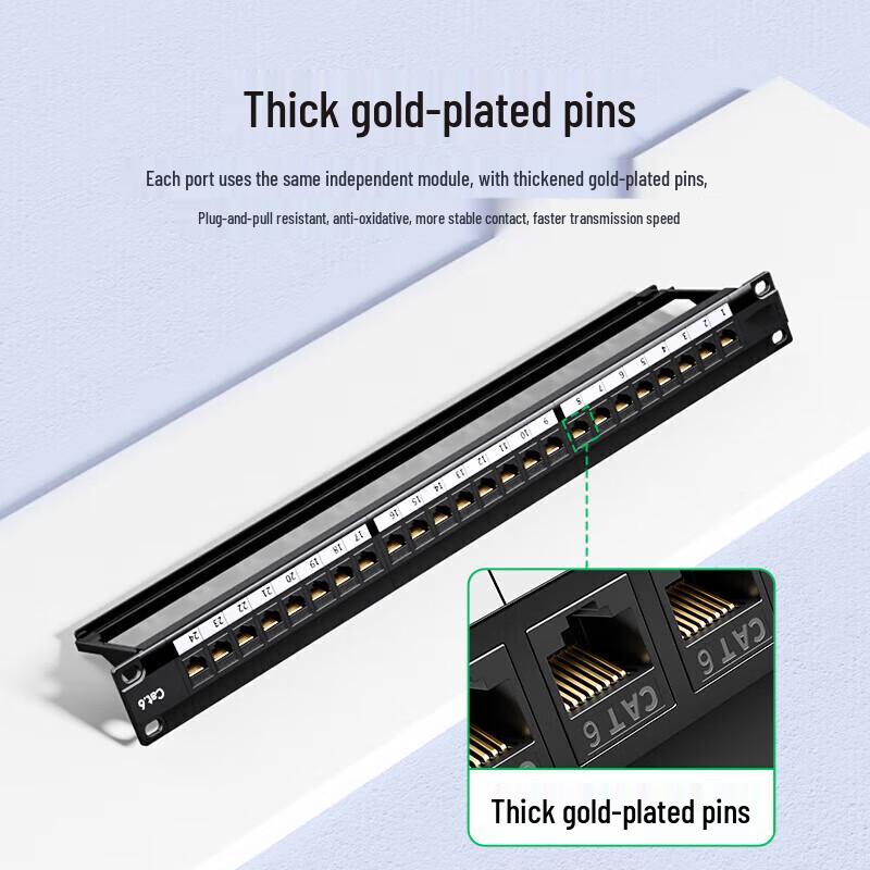 Shengwei CZDF-624 24-Port CAT6 Unshielded Patch Panel