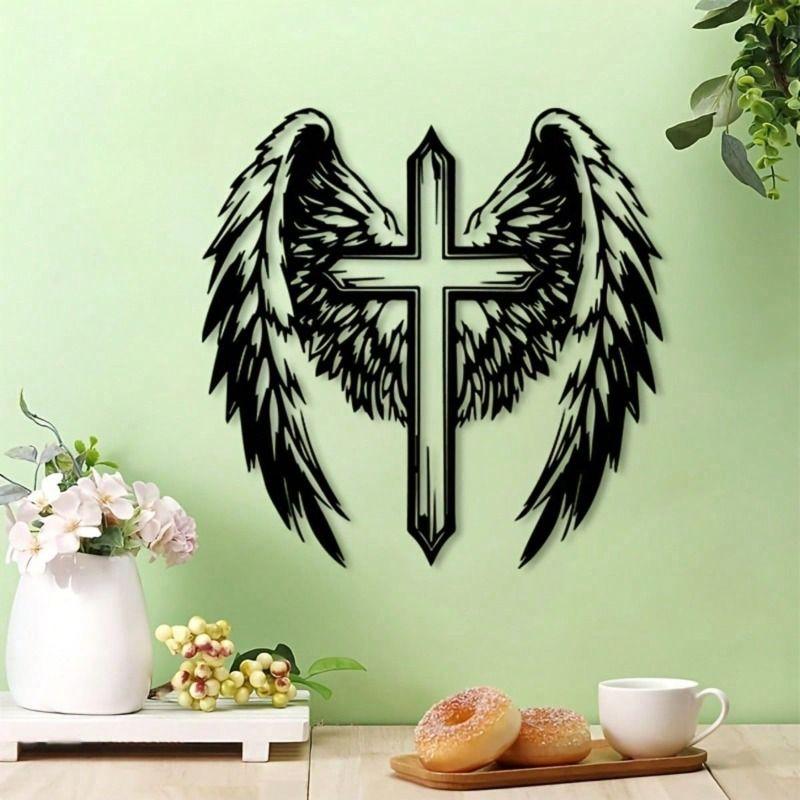 Metal Penguin Wall Art Geometric Vintage Decor Living Room