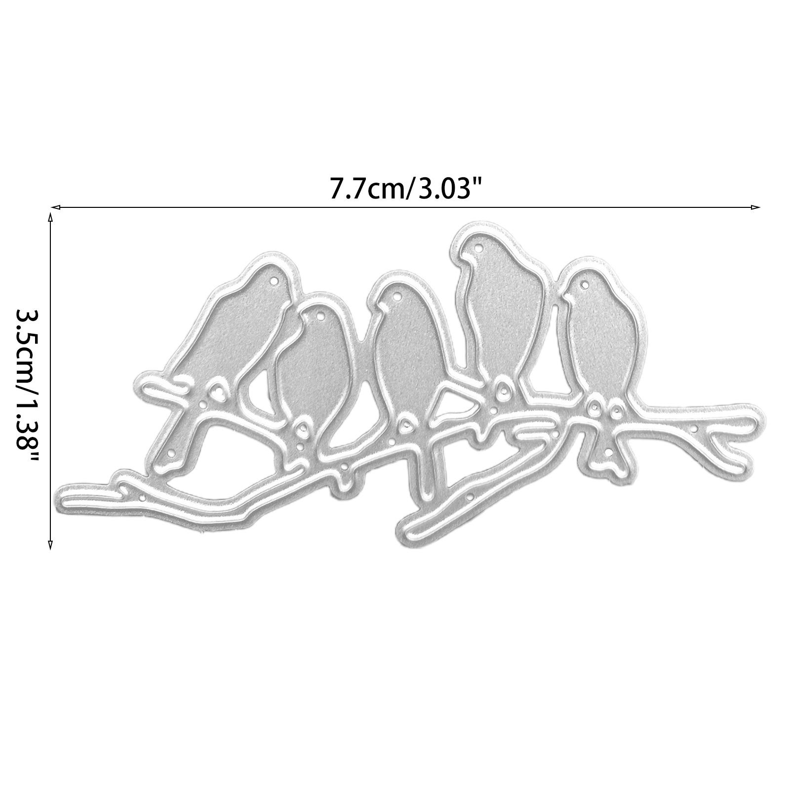 Matrices De Découpe Feuilles Et Branches - En Acier Carbone - Pour Scrapbooking, Cartes, Projets DIY - Pochoirs Et Gaufrage