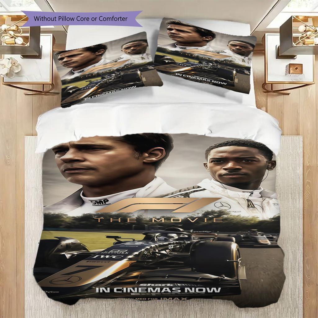 Formula 1 Movie Threepiece Set 1 Duvet Cover 2 Pillowcase Without Core Soft And Comfortable Duvet Cover And Pillowcase