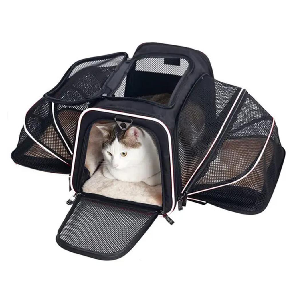 New Convenient, Portable, Foldable, and Breathable Pet Carrier Backpack - Lightweight Shoulder Bag Handbag for Easily Transporti