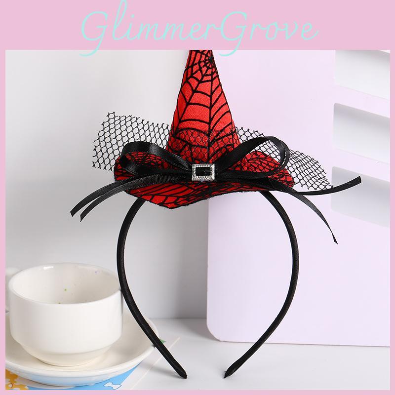 Handmade Halloween Hair Accessory With Spider And Witch Hat For Cosplay And Parties