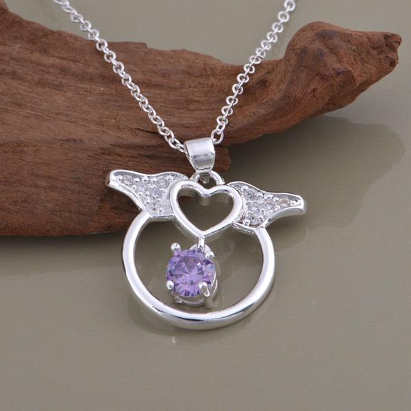 wholesale High quality silver plated Fashion jewelry chains necklace pendant WN-1200 белый