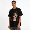 Sunshine Cartoon Guy Print Casual T-shirt Loose Fit Crewneck Top For Daily Commute And Hangouts Pure Cotton T-shirt