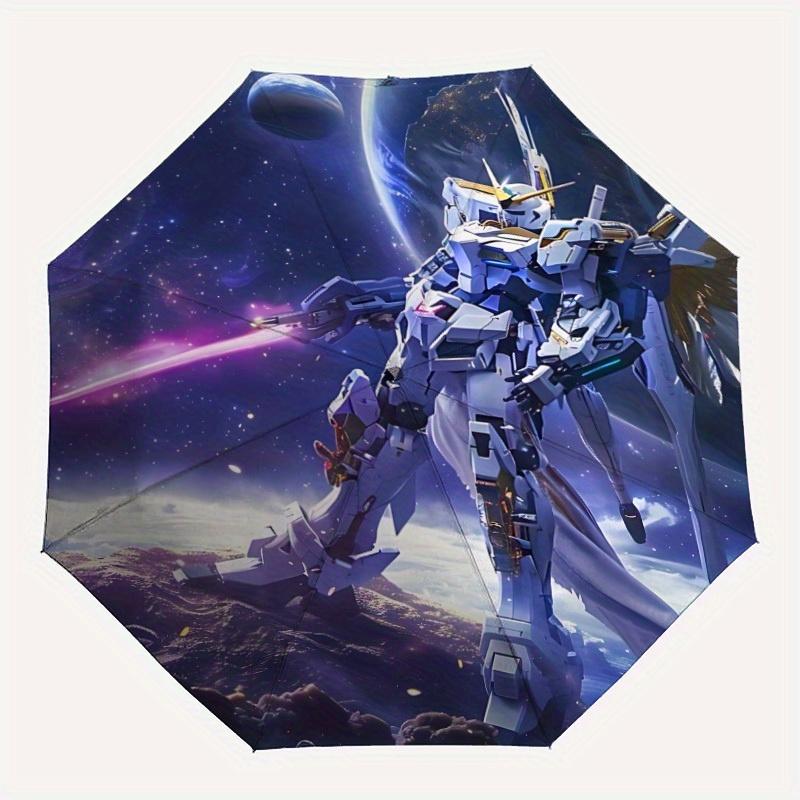 

1pc Gundam Automatic Opening/closing Umbrella, Foldable Sunshade, Perfect Gift for Friends, Durable Handle yy250812069