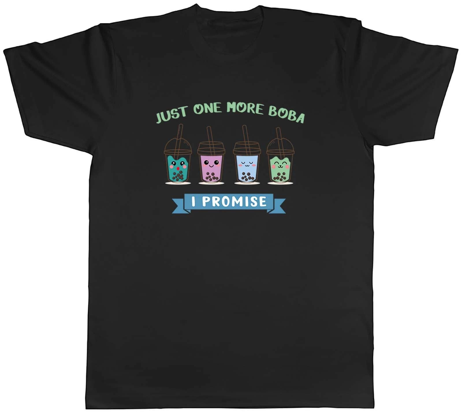 Funny Boba Mens T-Shirt Just One More Bubble Tea Unisex Tee Gift L