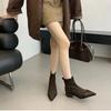 2025 Spring Autumn Women Ankle Boots Fashion Pointed Toe Short Booties Designer Low Heels Shoes Botas Mujer