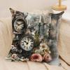 Vintage Floral Cushion Cover Soft Plush DoubleSided Printed Sofa Pillow Cushion Cover  Cozy AllSeason Durable Decor Gift